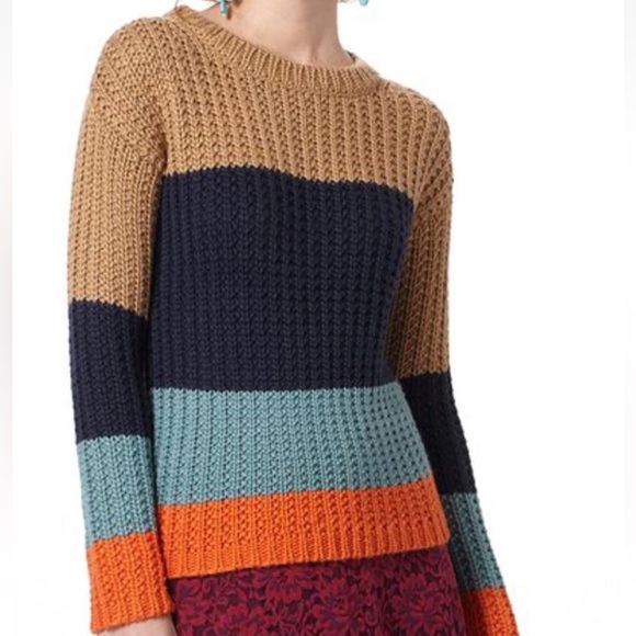 Anthropologie - sparrow olaf Sweater colorblock - Picture 1 of 6